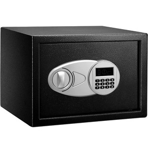 lot 20004 image: Steel Security Safe and Lock Box with Electronic Keypad - Secure Cash, Jewelry, ID Documents - 0.5 Cubic Feet, 13.8 x 9.8 x 9.8 Inches