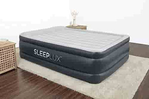 lot 20011 image: SLEEPLUX Durable Inflatable Air Mattress with Built-in Pump, Pillow and USB Charger Queen