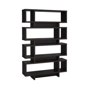 lot 20026 image: 4-tier Open Back Bookcase Cappuccino