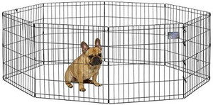 lot 20040 image: This is not a TV..... Foldable Metal Dog Exercise Pen  Pet Playpen,