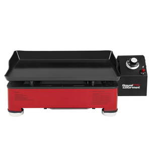 lot 20053 image: Royal Gourmet PD1202R Portable Table Top Gas Grill Griddle 12 000-BTU for Outdoor Cooking while Camping or Tailgating 17-Inch Red