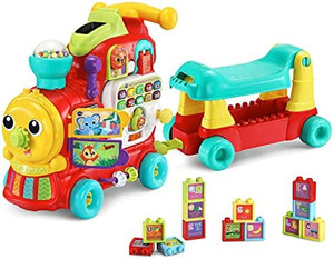 lot 20054 image: VTech 4-in-1 Letter Learning Train (Frustration Free Packaging), Red