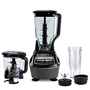 lot 20056 image: Ninja BL770AMZ Mega Kitchen System, 72 oz. Pitcher, 8-Cup Food Processor, 16 oz. Single Serve Cup, 1500-Watt, Black (B098RDGJNQ)