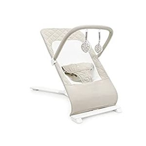 lot 30323 image: Baby Delight Alpine Deluxe Portable Infant Bouncer - 100% GOTS Certified Organic Cotton Fabric, Organic Oat (B095F28Q6J)