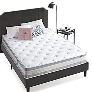 lot 30333 image: ZINUS 10 Inch Green Tea Cooling Gel Memory Foam Hybrid Mattress  Pocket Innersprings for Motion Isolation  Edge Support, Queen (B071G1SLTN)
