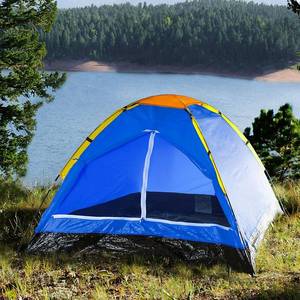 lot 30339 image: 2 Person Camping Tent � Includes Rain Fly and Carrying Bag � Lightweight Outdoor Tent for Backpacking Hiking or Beach by Wakeman Outdoors (Blue)
