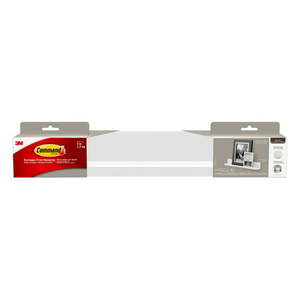 lot 30345 image: Command White Picture Ledge 1 Ledge 10 StripsPack (Holds 5 lb)