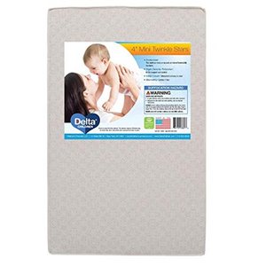 lot 30355 image: Delta Children Twinkle Stars 4 Mini Crib Mattress