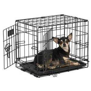 lot 40839 image: MidWest Homes For Pets Double Door iCrate Metal Dog Crate 18