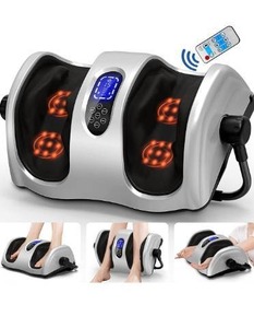 lot 6073 image: TWT Foot Massager Machine Shiatsu Foot and Calf Massager with Heat 3D Deep Tissue Massage for Calf Leg Ankle, Electric Feet Massager for Pain Relief Increases Blood Flow Circulation