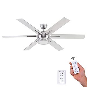 lot 6086 image: Honeywell Ceiling Fans 51626-01 Kaliza Ceiling Fan, 56, Pewter