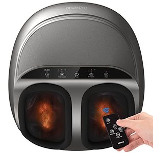 lot 6099 image: RENPHO Foot Massager Machine with Heat and Remote, Gifts for Men and Women, Shiatsu Deep Kneading, Delivers Relief for Tired Muscles and Plantar Fasciitis, Fits Feet Up to Men Size 12