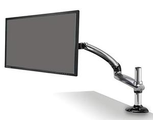 lot 6137 image: Ergotech Heavy Duty Freedom Arm, Includes Single Aluminum Heavy Duty Articulating Arm, 20-30.8 lbs. Weight Capacity, Suitable for Monitors up to 27 inches, VESA Compatible 7575, 100100, Silver