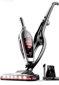 lot 6208 image: ROOMIE TEC Cordless Vacuum Cleaner, 2 in 1 Handheld Vacuum, High-Power 2200mAh Li-ion Rechargeable Battery, with Corner Lighting and Upright Charging Base