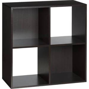 lot 6229 image: OneSpace - 4-Cube Organizer - Espresso