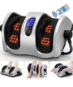lot 6230 image: TWT Foot Massager Machine Shiatsu Foot and Calf Massager with Heat 3D Deep Tissue Massage for Calf Leg Ankle, Electric Feet Massager for Pain Relief Increases Blood Flow Circulation