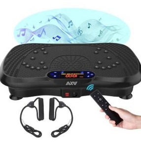 lot 6241 image: AXV Vibration Plate Exercise Machine Whole Body Workout Vibrate Fitness Platform Lymphatic Drainage Machine for Weight Loss Shaping Toning Wellness Home Gyms Workout
