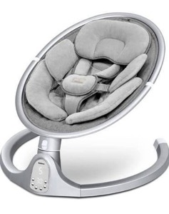 lot 6242 image: BabyBond Baby Swings for Infants, Bluetooth Infant Swing with Music Speaker, Preset Lullabies, 5 Point Harness Belt, 5 Speeds and Remote Control - Portable Baby Swing for Indoor and Outdoor