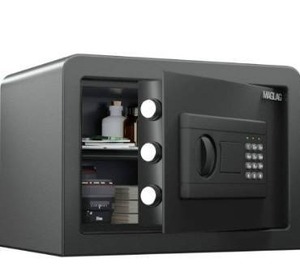 lot 6269 image: MAGLAG Safe Box Safe Lock Box with Steel Contruction, Digital Keypad Safes with Wall or Floor Mounting, Anti-Theft Alarm Small Safe Box for Home Office Money Jewelry Gun Security, 0.58 Cubi