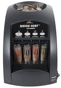 lot 6285 image: Royal Sovereign Electric Coin Sorter, Patented Anti-Jam Technology, 1 Row of Coin Sorting (CO-1000N), Black