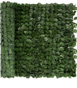lot 6302 image: Best Choice Products Outdoor Garden 94x39-inch Artificial Faux Ivy Hedge Leaf and Vine Privacy Fence Wall Screen - Green