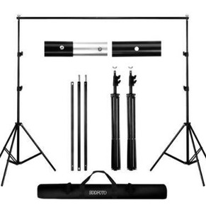 lot 6306 image: Backdrop Stand 6.5x6.5ft2x2m, BDDFOTO Photo Video Background Stand Support System for Party with carrying Bag
