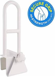 lot 6307 image: Vaunn Medical Adjustable Bathtub Safety Rail Shower Grab Bar Handle