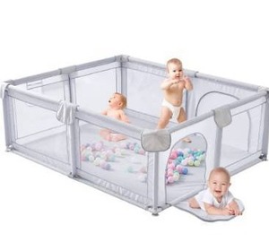 lot 6311 image: BOJOY Baby Playpen, Playpen for Babies (70x59inch), Kids Safe Play Center for Babies and Toddlers, Extra Large Playpen, Sturdy Play Yard for Toddler,Childrens Fences Play Area(Grey)