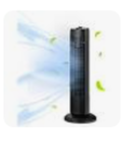 lot 6266 image: Tower Fan Model Jtf-03c Black