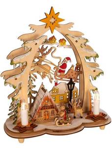 lot 4161 image: Kurt S. Adler Kurt Adler 10.82-Inch Battery-Operated LED Village House, Multi