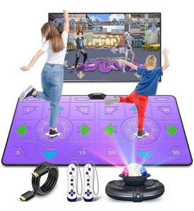 lot 4177 image: Retails for $199.99 Electronic Dance Mats - Exercise Fitness Non-Slip Dance Pad Game for TV, Double Dancing Game for Kid Adult, HDMI Wireless Musical Dancing Mat with HD Camera, Gifts for 6 7 8 9 10 11 12 Year Old