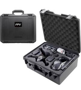 lot 4179 image: Portable Hard Backpack Case for DJI FPV Drone Combo, Waterproof Shockproof Storage Bag Carrying Case for DJI FPV Drone Fly More Set Accessories (FPV Case Black)
