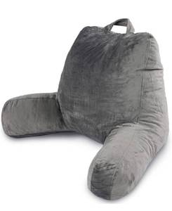 lot 4181 image: Milliard Reading Pillow with Shredded Memory Foam, Large Adult Backrest with Arms, Back Support for Sitting Up in Bed with Washable Cover (Sit up Pillow)