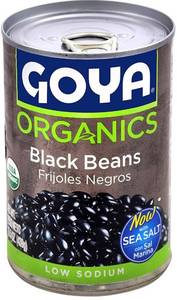 lot 4209 image: Goya Foods Organic Black Beans, 15.5 Ounce (Pack of 24)