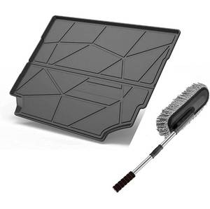 lot 4214 image: QWWSS Custom Fit Cargo MatTrunk Liner Fit for Land Rover Land Rover Defender 2020 ��Tray Heavy Duty Rubber Rear Cargo Area Mat Waterproof Protector Floor Mat