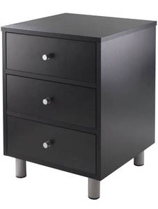 lot 4246 image: Winsome Daniel Night Stand, Black