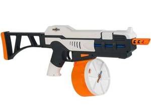 lot 4252 image: Brand new and retails for $99.00 SplatRball SRB1200 Full Auto Rechargeable Battery Powered Water Bead Gel Ball Blaster Kit. Splatter Ball Gun. Splat R Ball Electric Water Gel Blaster able to Shoot 11 Rounds per Second