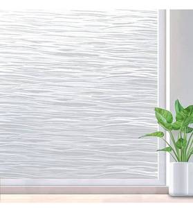 lot 4267 image: rabbitgoo Window Privacy Film Frosted Glass Window Film Removable Window Vinyl Door Window Coverings UV Blocking Self Static Cling Non-Adhesive Window Clings Sticker for Home Decor, 35.4 x 78.7