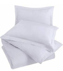 lot 4289 image: Utopia Bedding 3 Pc King Size Duvet Set - Duvet Cover & 2 Pillow Shams - White