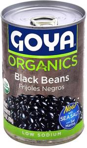 lot 4290 image: Goya Foods Organic Black Beans, 15.5 Ounce (Pack of 24)