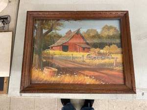 lot 20 image: vintage barn picture by bob bates