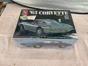 lot 3758 image: factory sealed 63 corvette model