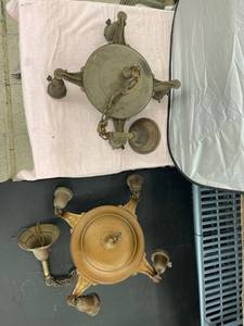 lot 3767 image: 2 vintage hanging lights