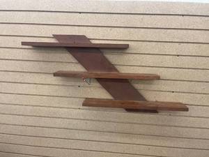 lot 3776 image: wood floating shelf