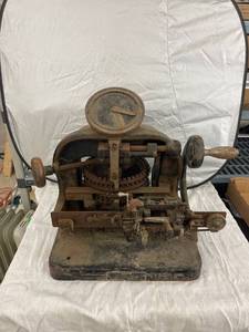 lot 3813 image: 1909 graohotype model c1 dog tag maker