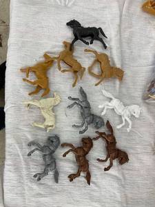 lot 3830 image: plastic horses