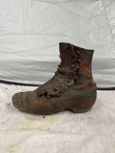 lot 3886 image: old child��s leather boot