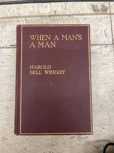 lot 3907 image: 1916 when a man��s a man book