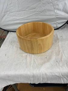 lot 3917 image: large wood bowl