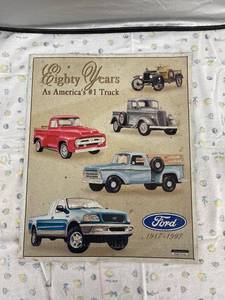 lot 3956 image: metal ford truck sign